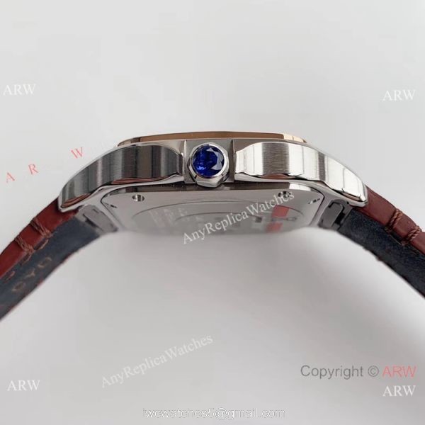Swiss Grade Copy Cartier Santos HBBv6 Automatic Watch Two Tone Rose Gold 6