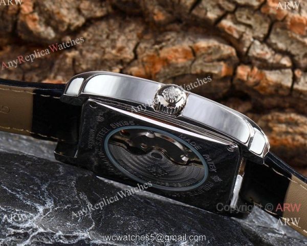 Replica Patek Philippe Gondolo SS Diamonds Watch White Moonphase Dial 6
