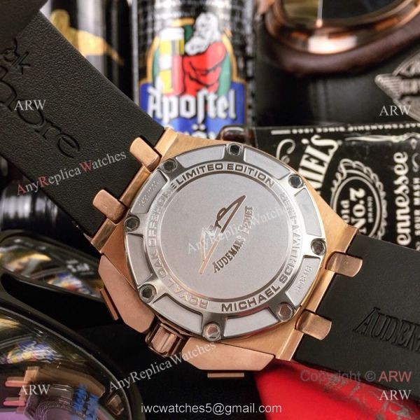 Japan Grade Copy Audemars Piguet Royal Oak offshore Michael Schumacher Watch Rose Gold 6
