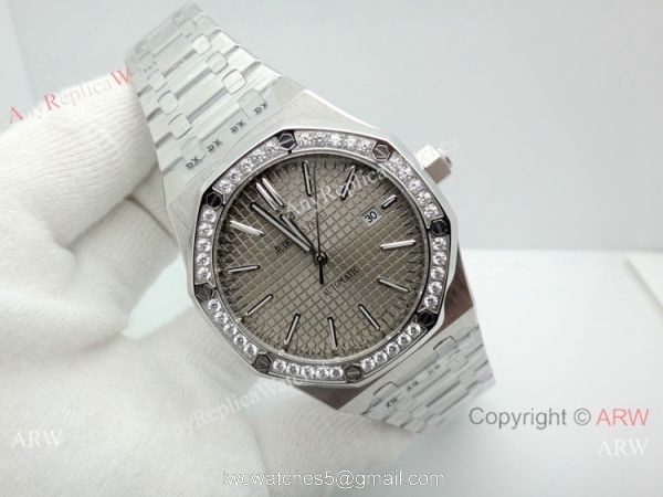 Best Copy Audemars Piguet Royal Oak 44mm Watch Stainless Steel Diamond bezel 6