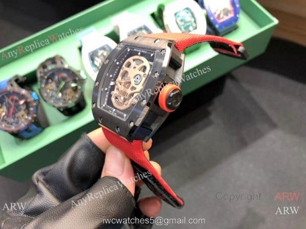 Swiss Quality Richard Mille Skull Replica Watch RM 52-01 Tourbillon for Sale 6