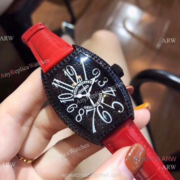 Franck Muller Platinum Rotor Black Diamond Men Watch Knock off Watches China 6