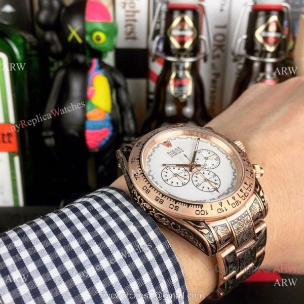 Rolex Bamford Daytona Rose Gold 42mm Watch Vintage Rolex Replica Watches 6