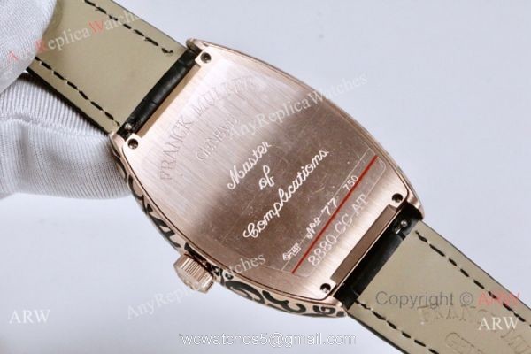 Copy Franck Muller Cintree Curvex 25th Anniversary Special Edition Watch Rose Gold 6
