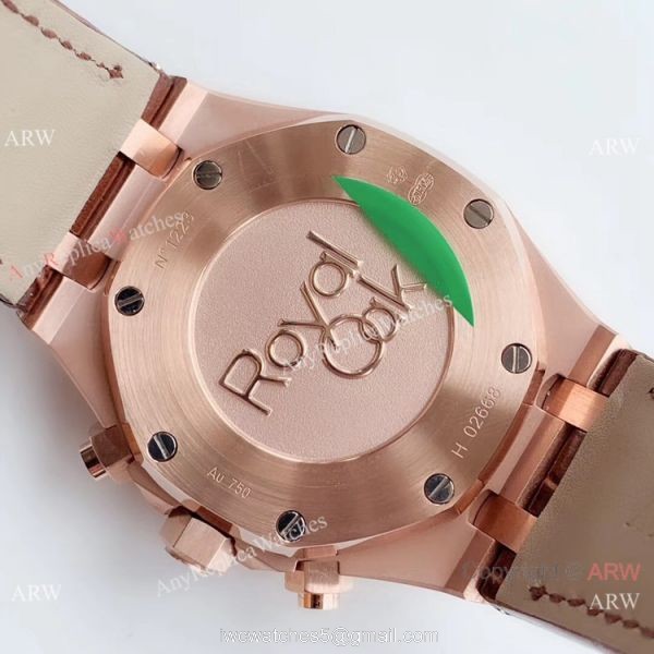Swiss Copy Audemars Piguet Royal Oak Chronograph BF Asia 7750 Watch Rose Gold 6