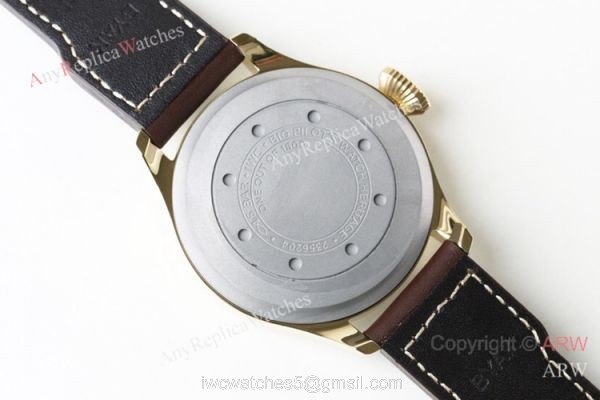 Swiss Grade 1 Replica IWC Big Pilots Heritage IW501005 Gold Watch 6