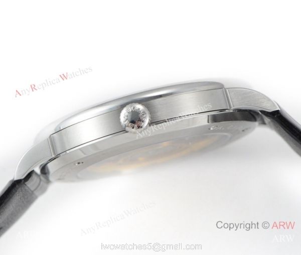 Swiss Grade A.Lange Sohne Saxonia Thin 2892 SS Black Dial Watch Super clone 6