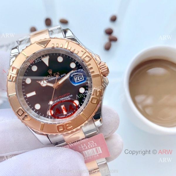 High Quality Rolex Yachtmaster Rose Gold Replica Watch 41mm 6