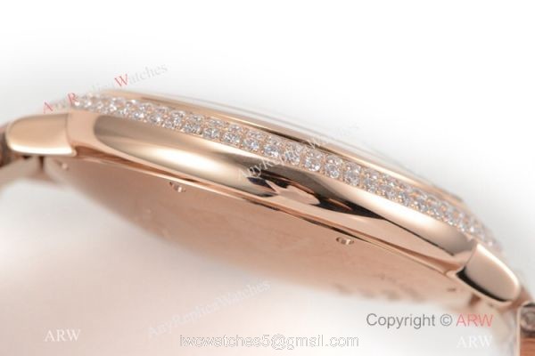 (CR) Swiss Copy Cartier Ballon Bleu de 42mm Watch Rose Gold Diamond 6