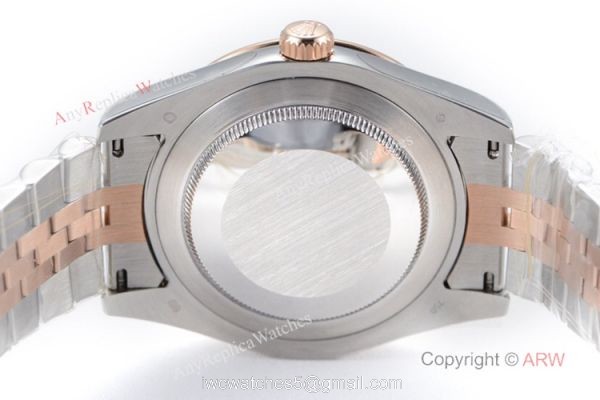 1:1 Rolex Datejust II Copy Watch Two Tone Rose Gold Silver Dial 6