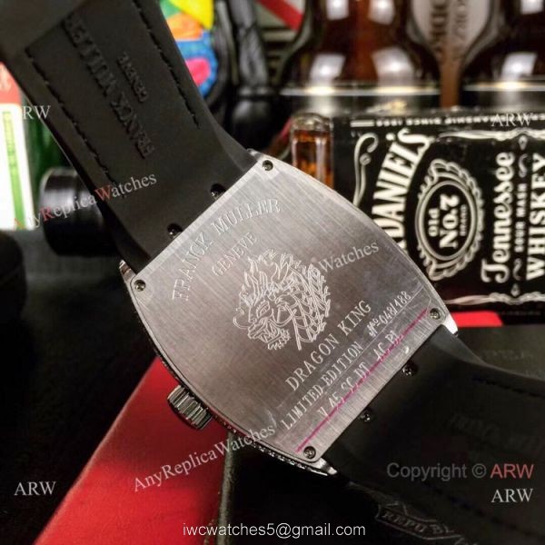 Replica Franck Muller Vanguard limited Edition Dragon King Watch SS Diamond 6