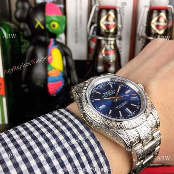 New Rolex Oyster Perpetual Milgauss Watch Stainless Steel Black Face 6