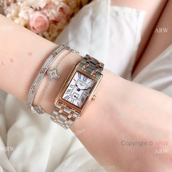 Longines Dolce Vita White Roman Dial Watches New Replica 6