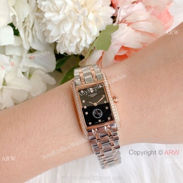 Replica Longines Dolce Vita Two Tone Rose Gold Watches 23mm Lady 6