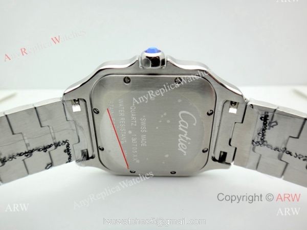 Japan Grade New Cartier Watches Santos De Blue Dial 39mm or 35mm 6