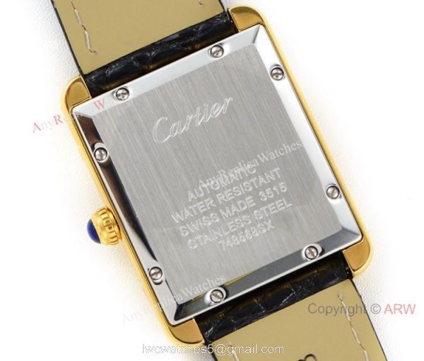 (ER) Cartier Tank Solo W5200027 Automatic Black Roman Dial Watches Super Clone 6