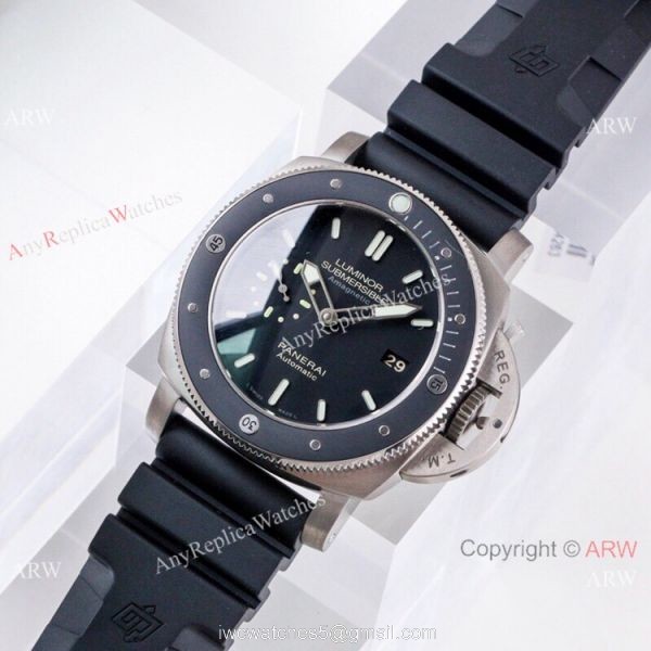 (VS) Swiss Panerai Luminor 1950 47 Submersible Titanium Watch Best Replica 6