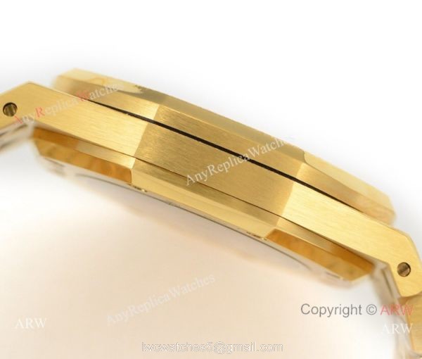 N9 Factory Audemars Piguet Royal Oak Frosted Gold Swiss 3120 Watch w-Diamond 6
