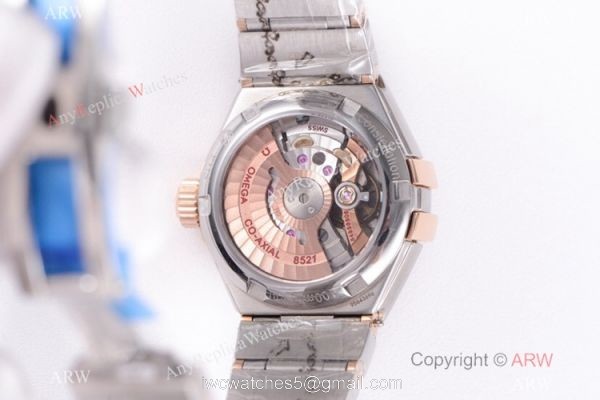 Omega Constellation 2-Tone Rose Gold 8521 Watch Super Clone 6