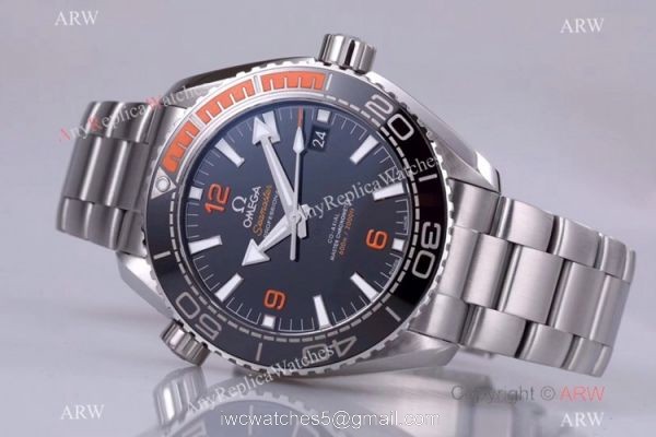 (VSF)Omega Seamaster Super Clone Planet Ocean 600M Watch Black and Orange Ceramic Bezel 6