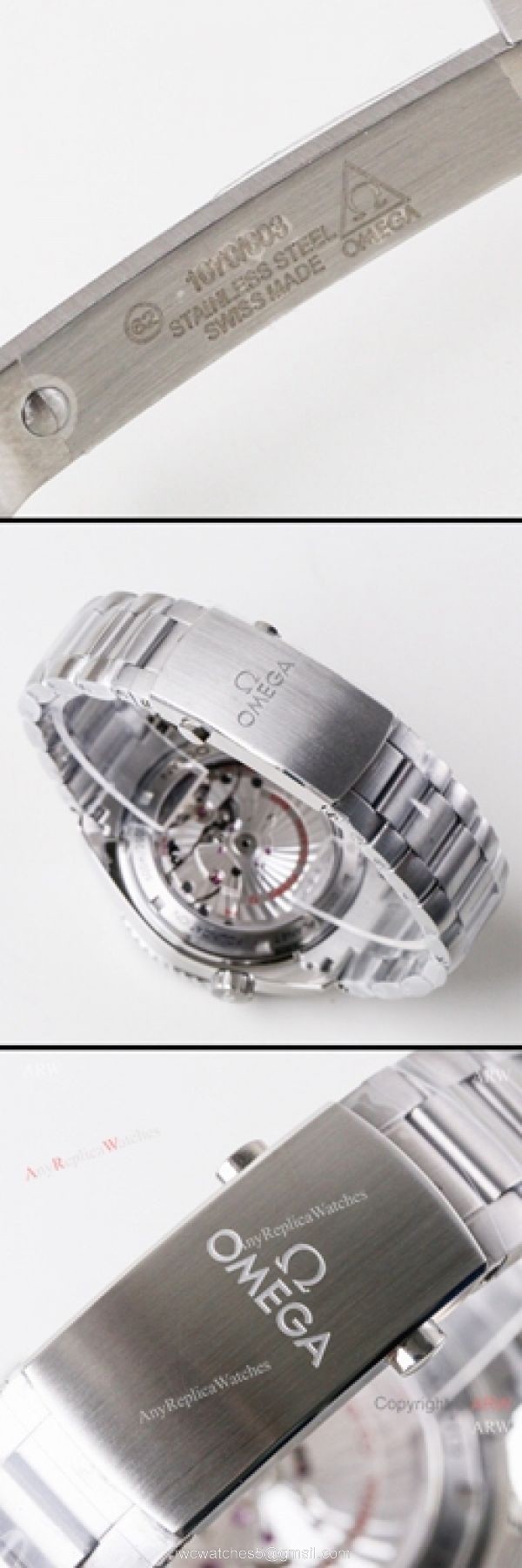 (VS)1:1 Best Omega Seamaster Super Clone watch Planet Ocean GMT Blue Dial Stainless Steel 6