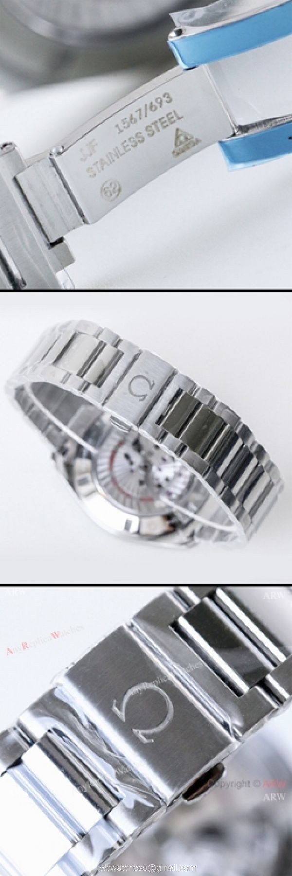(VS)Best Replica Omega Seamaster Aqua Terra VSF 8500 Watch Stainless Steel Wave Dial 6