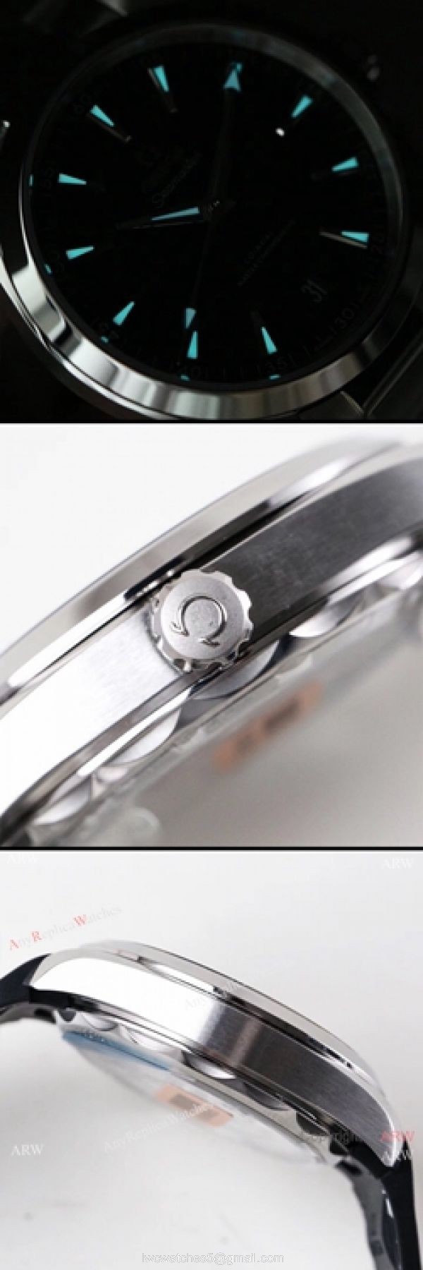 (VSF) Swiss Omega Seamaster Aqua Terra Copy Watch Black Face Watch 41mm 6