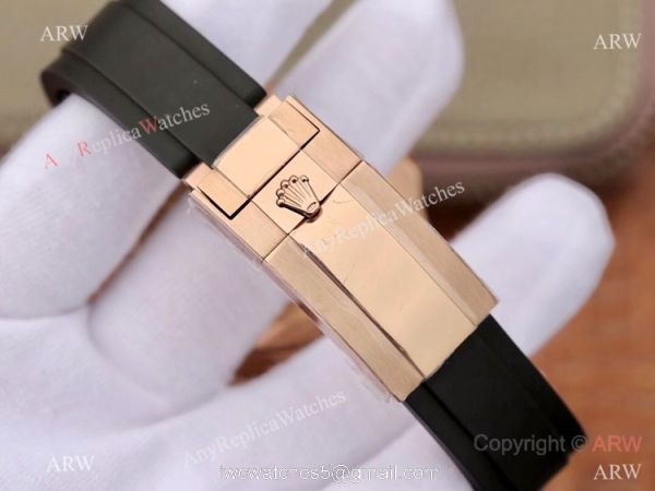 Swiss Grade Rolex Rose Gold Yachtmaster Replica Watch Diamond Face 6