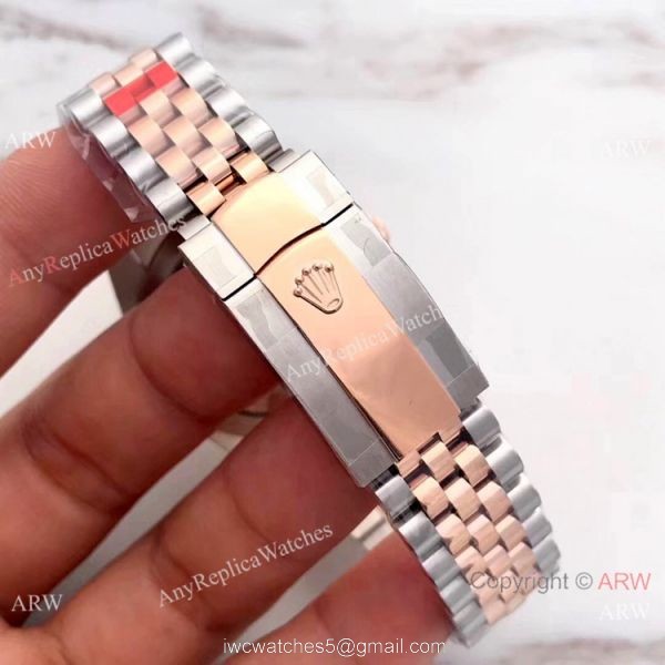 EW Factory 2 Tone Rose Gold Rolex Datejust II 126331 Watch Swiss Replica 6