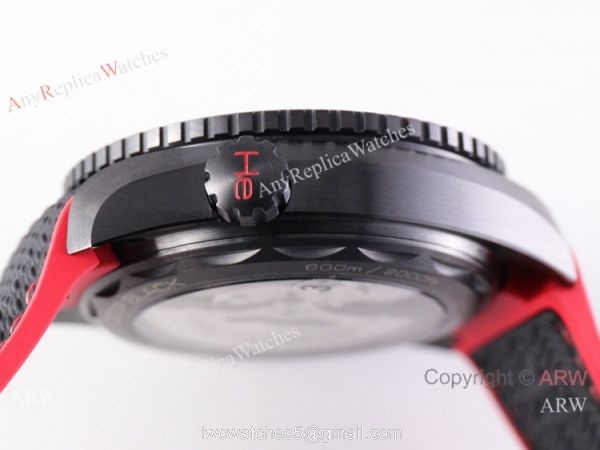 VS Factory Swiss Omega Seamaster Planet Ocean Deep 8906 Watch Black Red 6