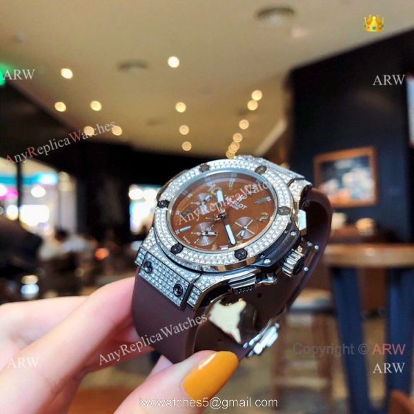 Buy Replica Hublot Big Bang Tutti Frutti SS Diamond Watches 40mm 6