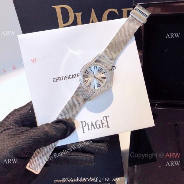 New Replica Piaget Limelight Gala Stainless Steel Silver Face Watch Swiss Quartz 6