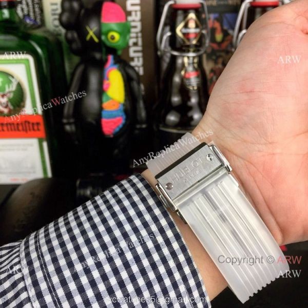Fake Hublot Geneve Big Bang Unico Sapphire Hublot Transparent Watch 6