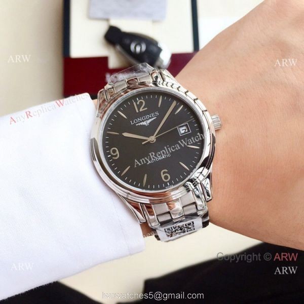 New Replica Longines Flagship 2-Tone Silver Dial Watches 40mm 6
