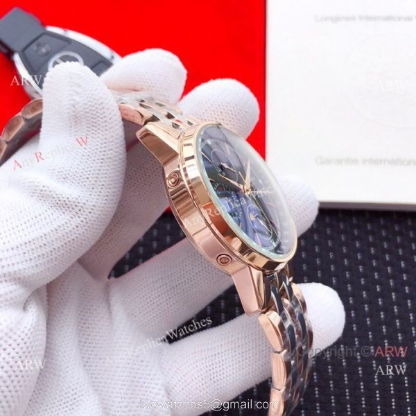 New Style Longines Perpetual Calendar Men Watches Stainless Steel White Dial 6