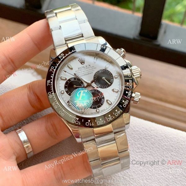 Copy Rolex Daytona 40 Stainless Steel Black Ceramic Bezel watches 6