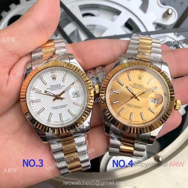 Fake Rolex Oyster Perpetual Datejust Yellow Gold Men 40mm Watch 6