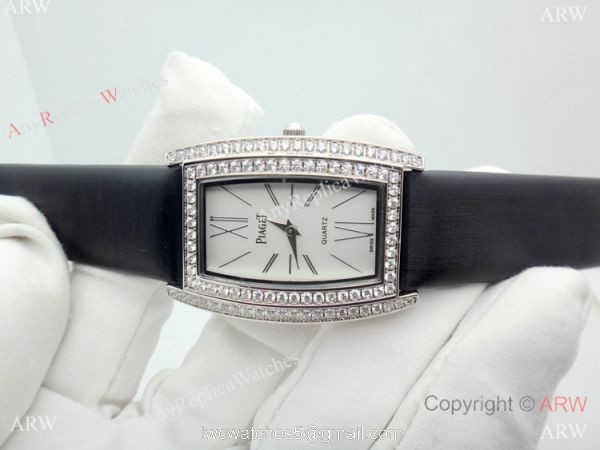 Copy Piaget Limelight Tonneau Women Watch SS Diamond 6