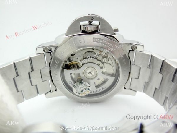 Copy Panerai PAM 674 Luminor Watch Stainless Steel Brown Marker 6