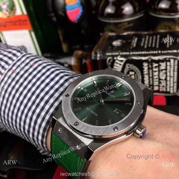 AAA Copy Hublot Classic Fusion Automatic Watches Green version 6