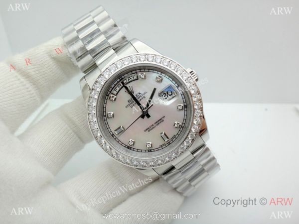 Rolex Day Date II Diamond Bezel 41mm Rolex President Replica Watch 6