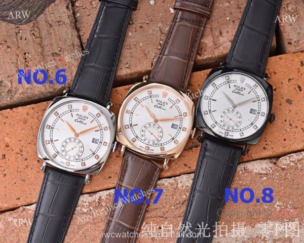 New Copy Rolex Geneve Cellini Black Dial Black Leather Strap Watches 6