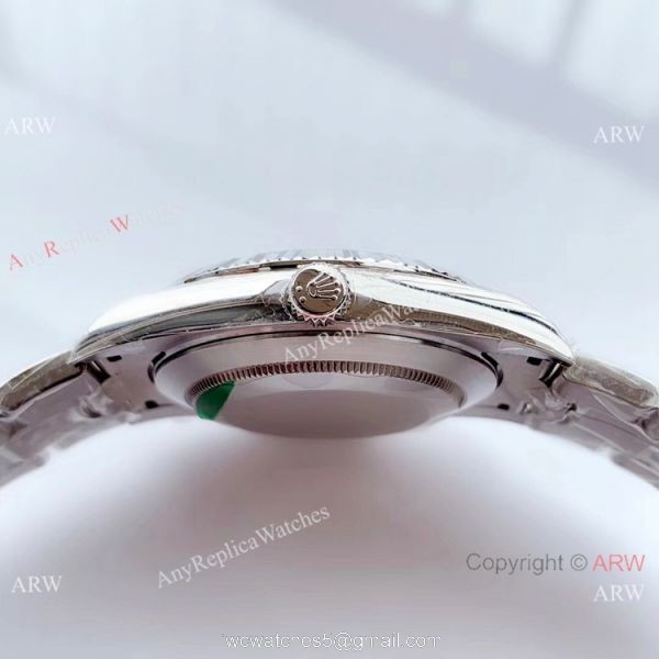 NEW Upgraded Swiss 3235 V3 Copy Rolex oyster Datejust II Silver Diamond Dial Watch 6