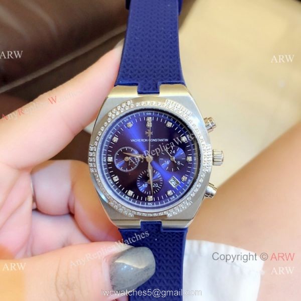 Vacheron Constantin Overseas Rose Gold Chrono Watch Women Vacheron Constantin Copy 6