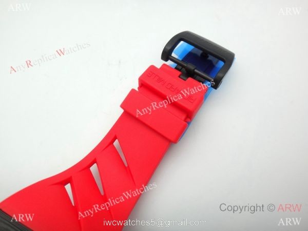 Swiss Replica Richard Mille RM70-01 Carbon Red Rubber Strap Watch 6