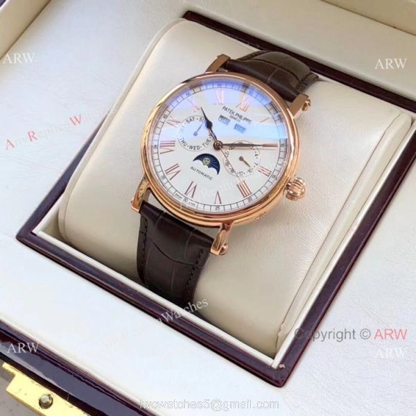 Copy Patek Philippe Grand Complications Watch Rose Gold 42mm 6
