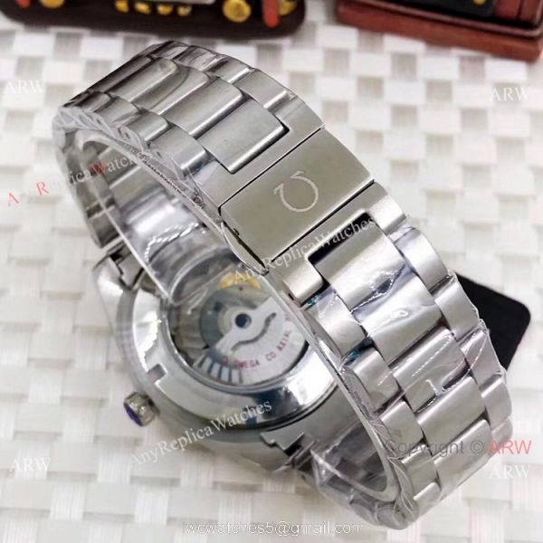 Omega Seamaster Aqua Terra Blue Dial Replica Watches Worldwide Shipping 6