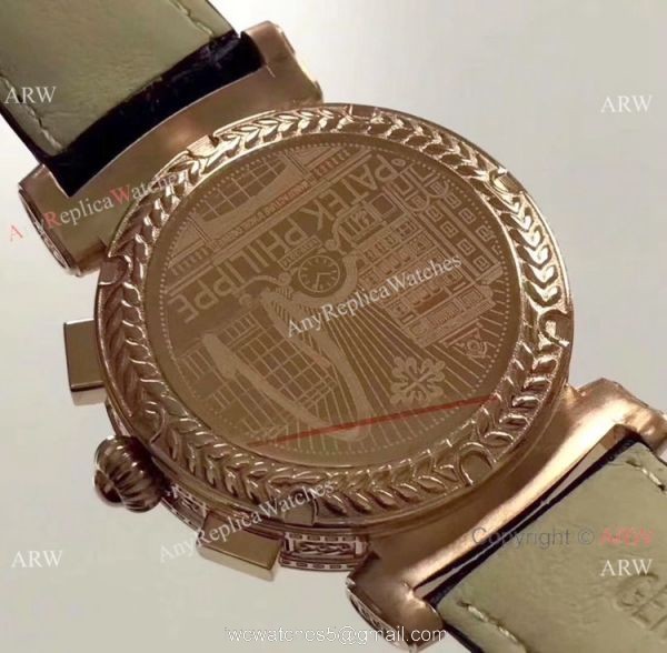 Buy Replica Patek Philippe Grandmaster Chime Men Watch Rose Gold Black Dial 6