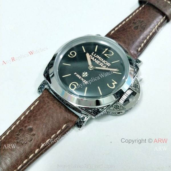 2019 New Replica Panerai Luminor Firenze PAM972 Watch SS Black Face 6