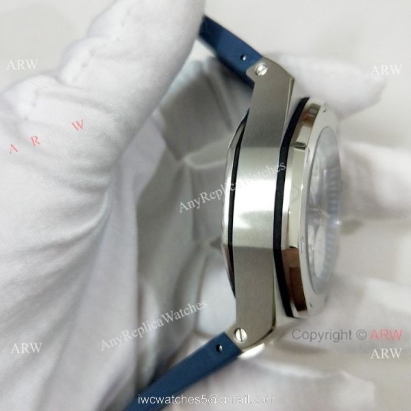 Fake Audemars Piguet Royal Oak Offshore Blue Rubber Strap Watch 44mm 6